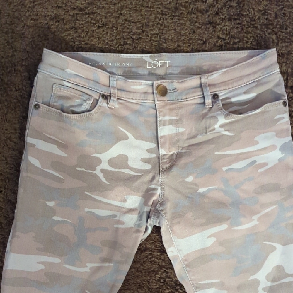LOFT Tan Skinny Jeans